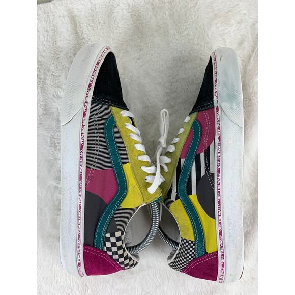 Vans Off The Wall Low Top Multicolor Sneakers Men’s 9 Women’s 10.5 - Picture 5 of 8